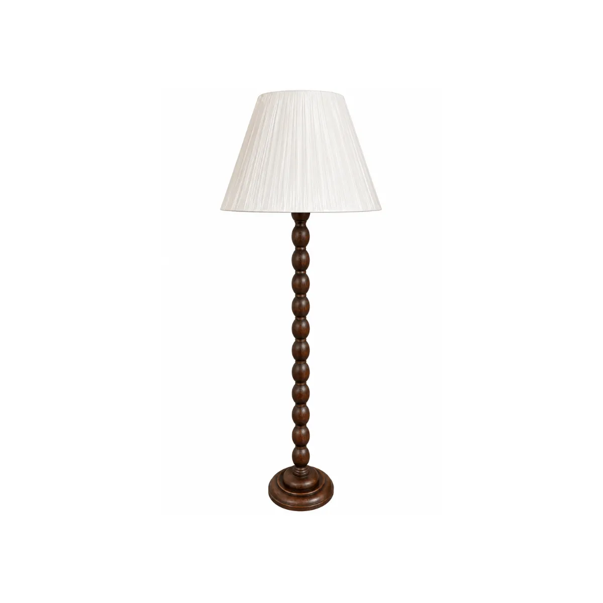 67"H FLOOR LAMP - WOOD - TURNED SPINDLE