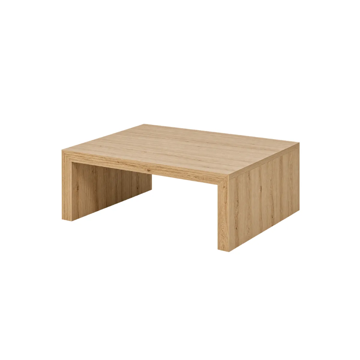 47"W COFFEE TABLE - LIGHT OAK - WATERFALL