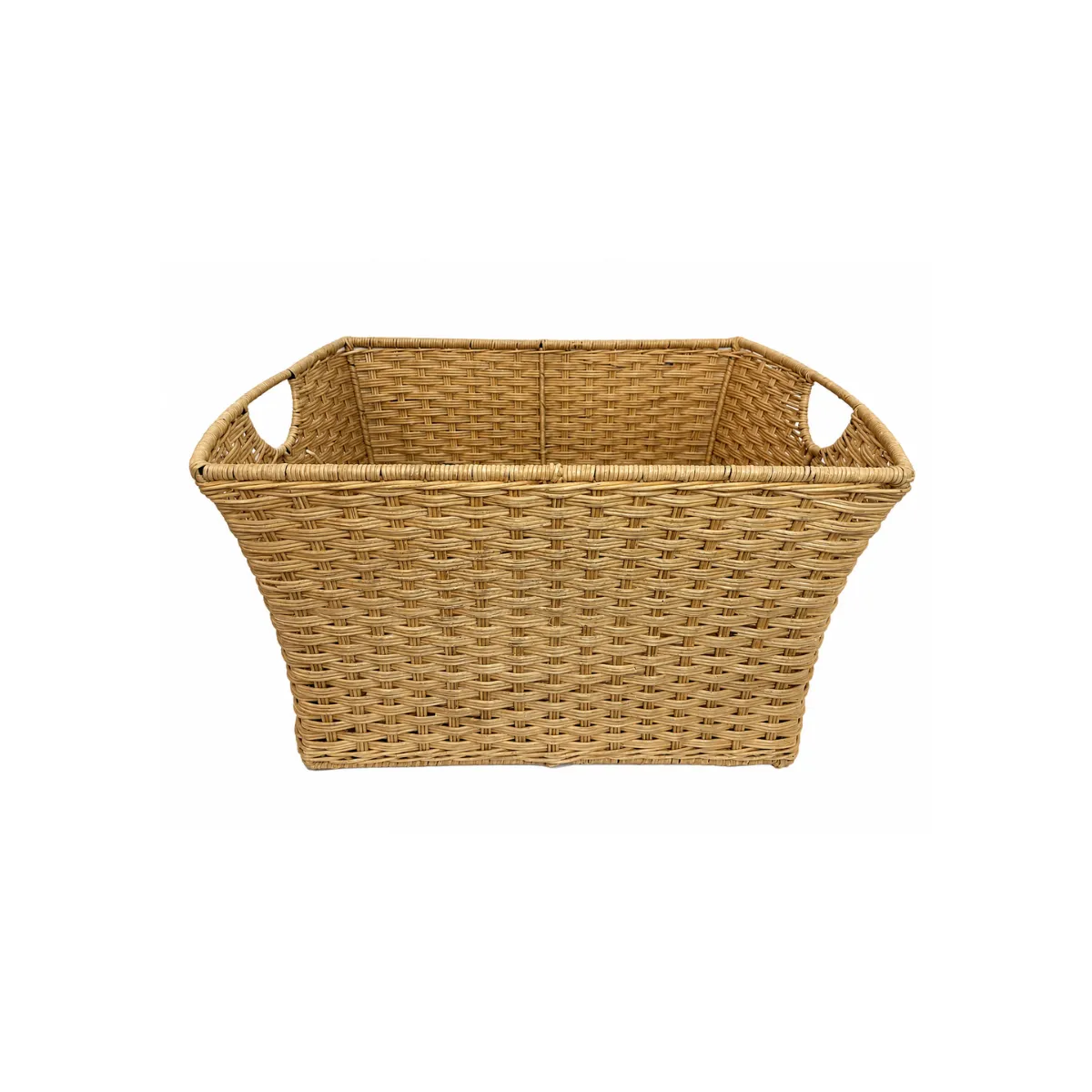BIG WOVEN WICKER STORAGE BASKET
