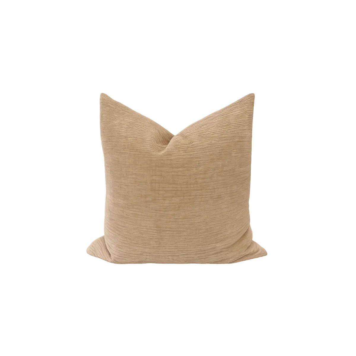 LIGHT BROWN THROW PILLOW