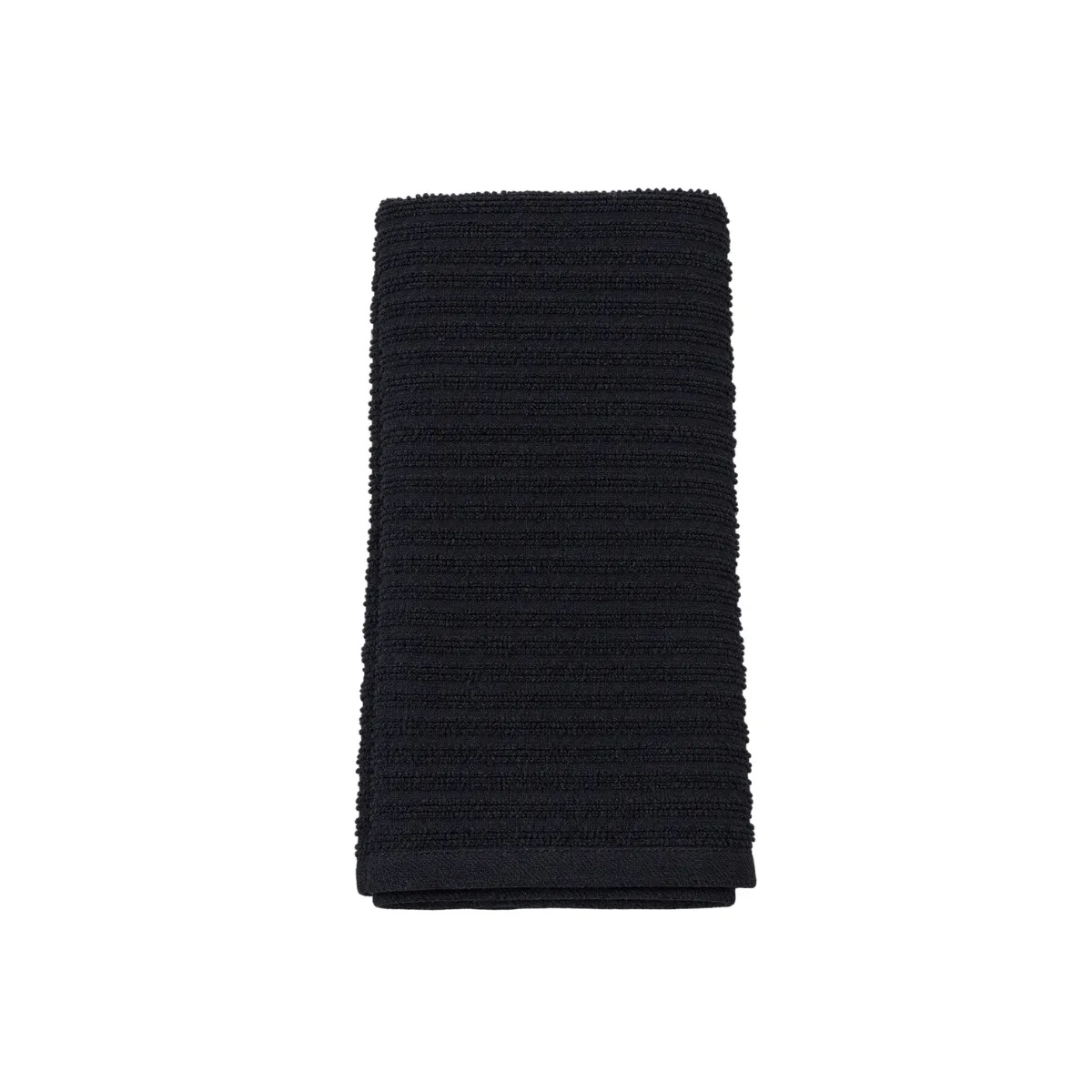 BLACK TEXTURED KITCHEN TOWEL