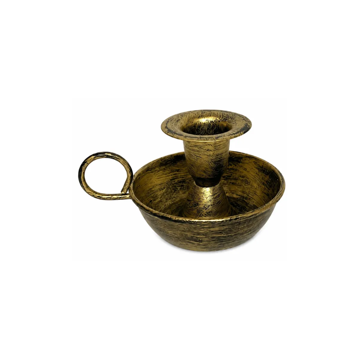 BRASS CHAMBERSTICK CANDLE HOLDER