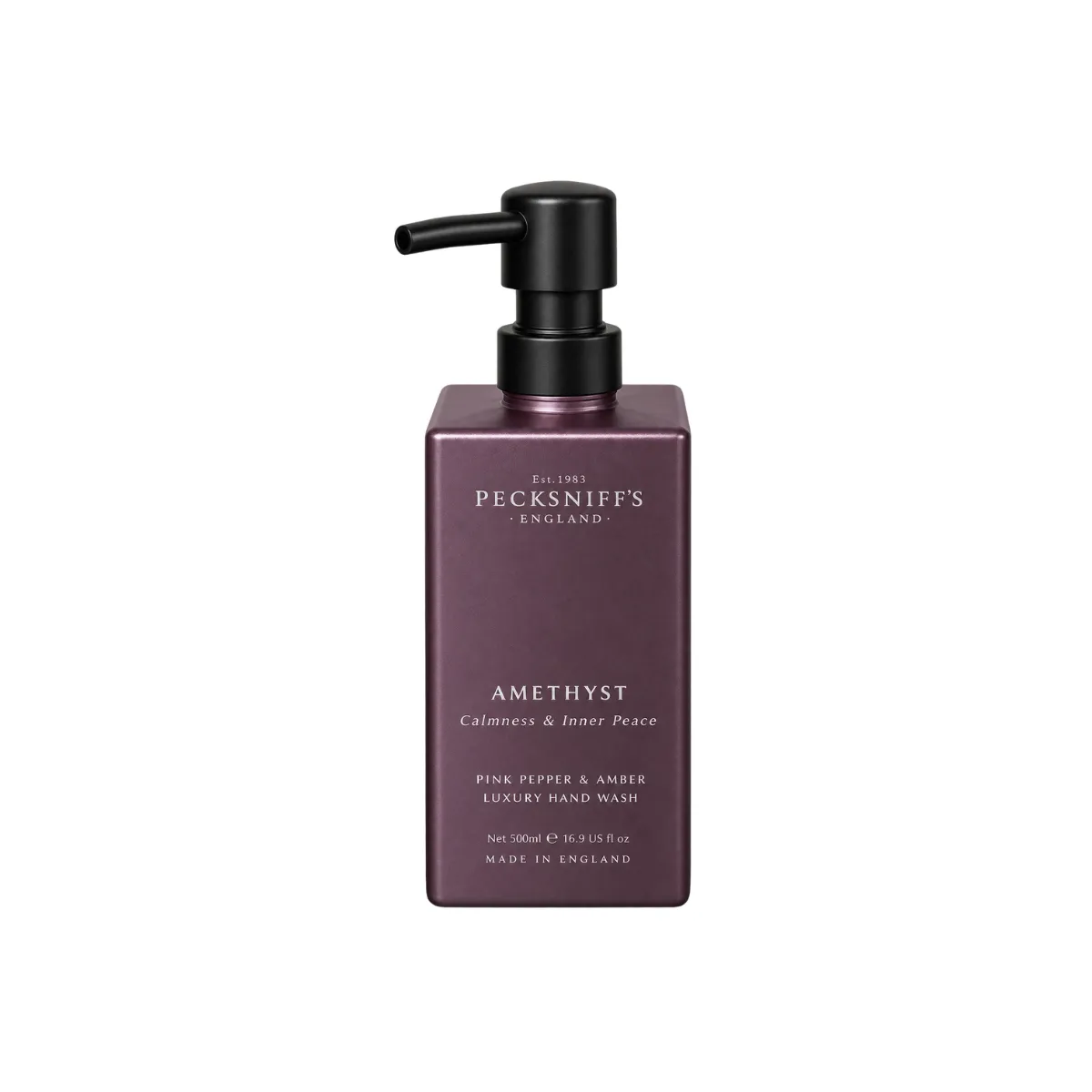 8.5"H HAND SOAP - PLUM - AMETHYST