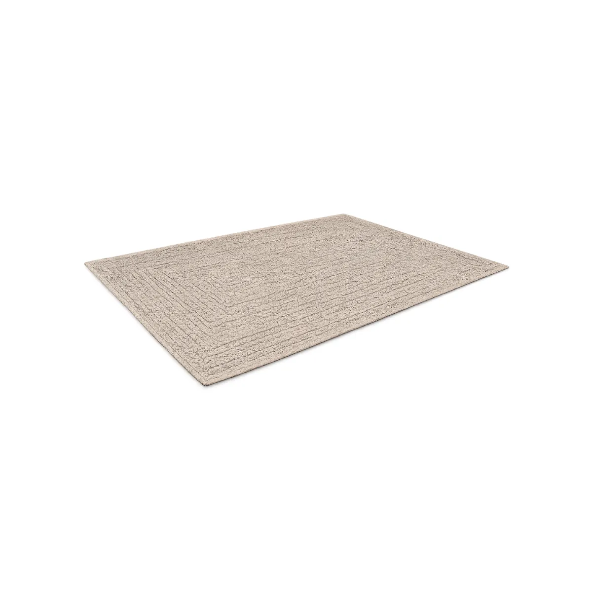 BEIGE WOVEN OUTDOOR RUG 