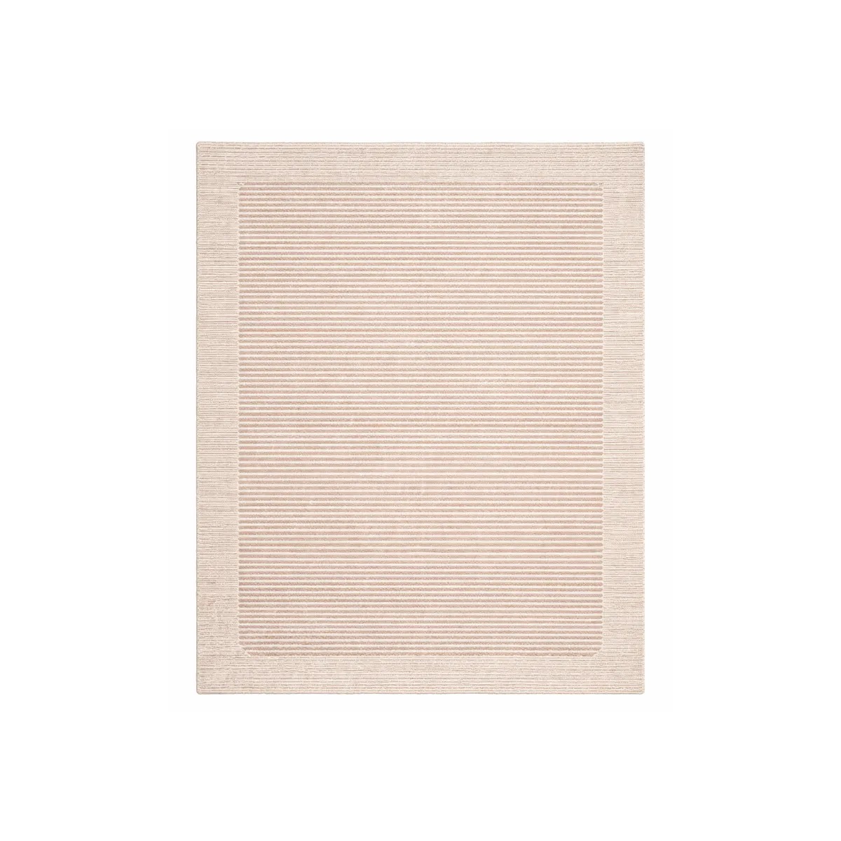 BEIGE STRIPED AREA RUG