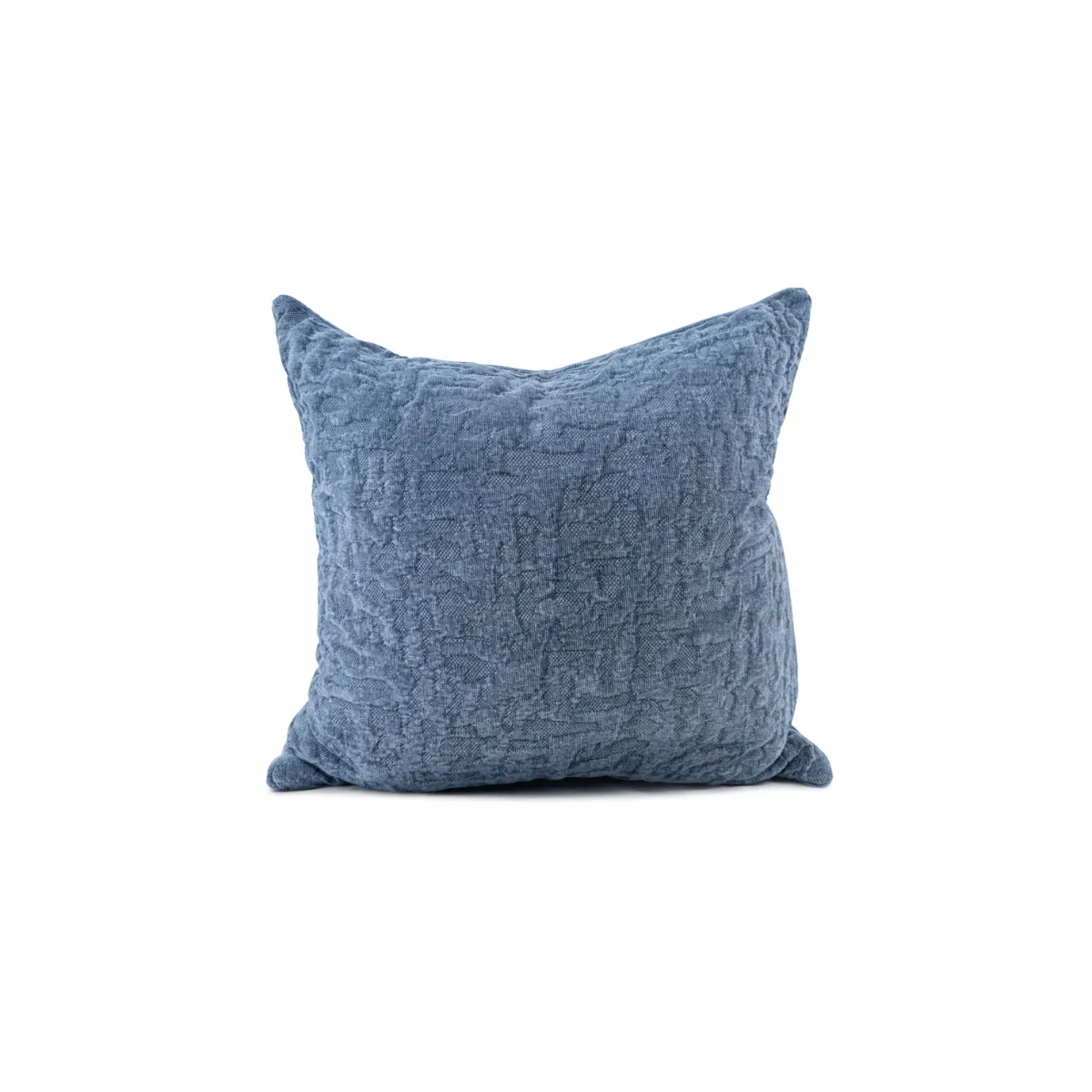 SLATE BLUE TEXTURED THROW PILLOW