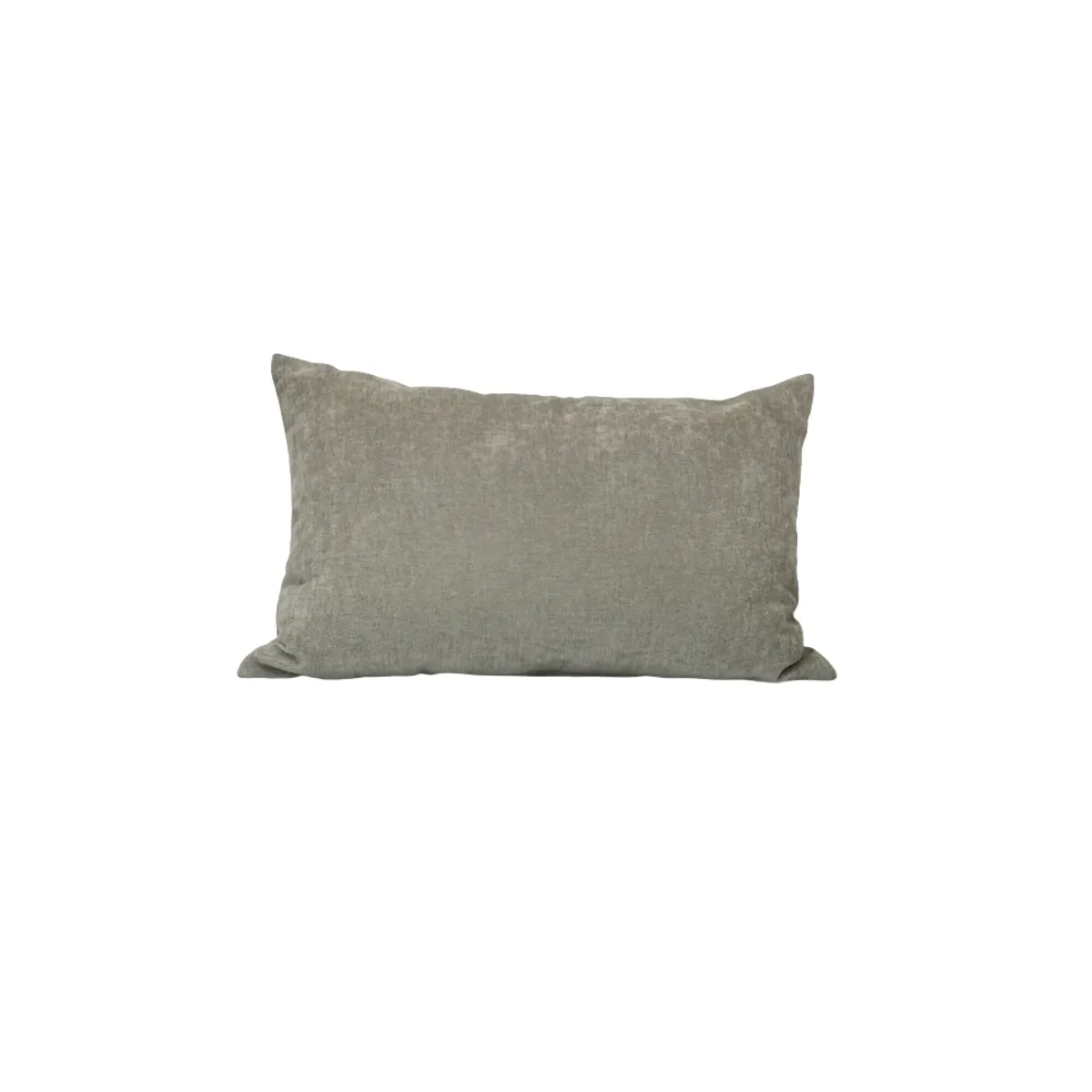 Grey lumbar accent pillow (15"x24")