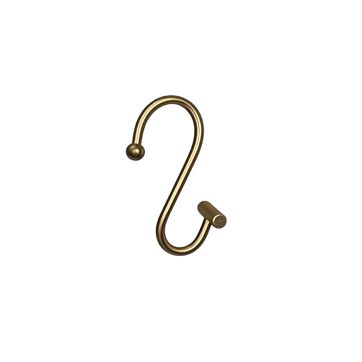 SET OF 12 GOLD SHOWER CURTAIN HOOK