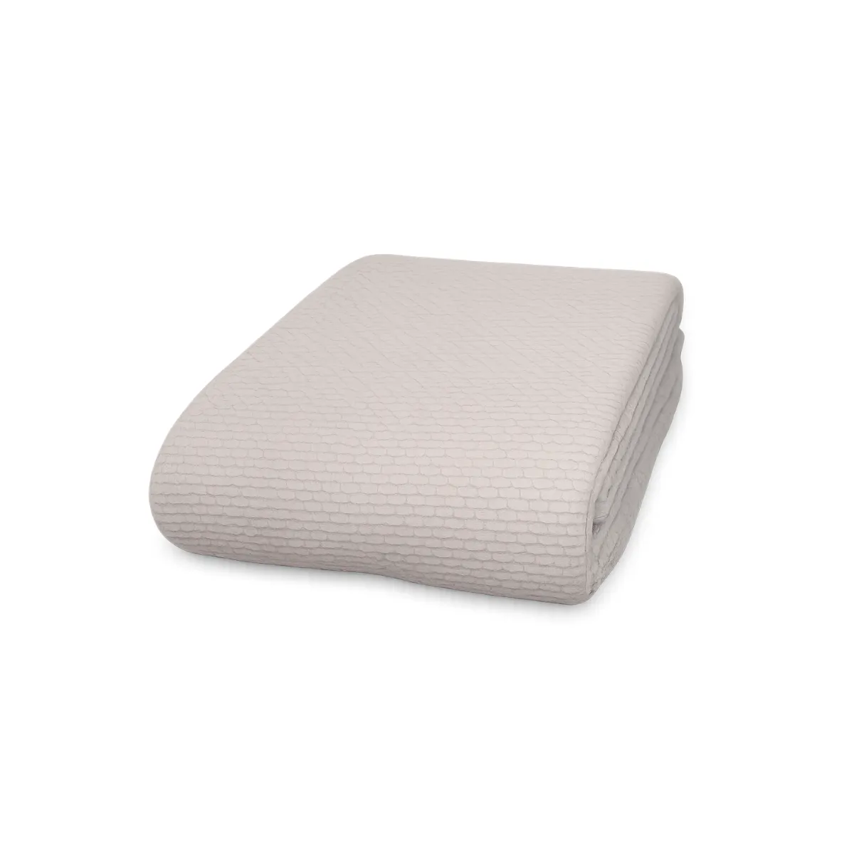 CREAM TEXTURED QUEEN BLANKET