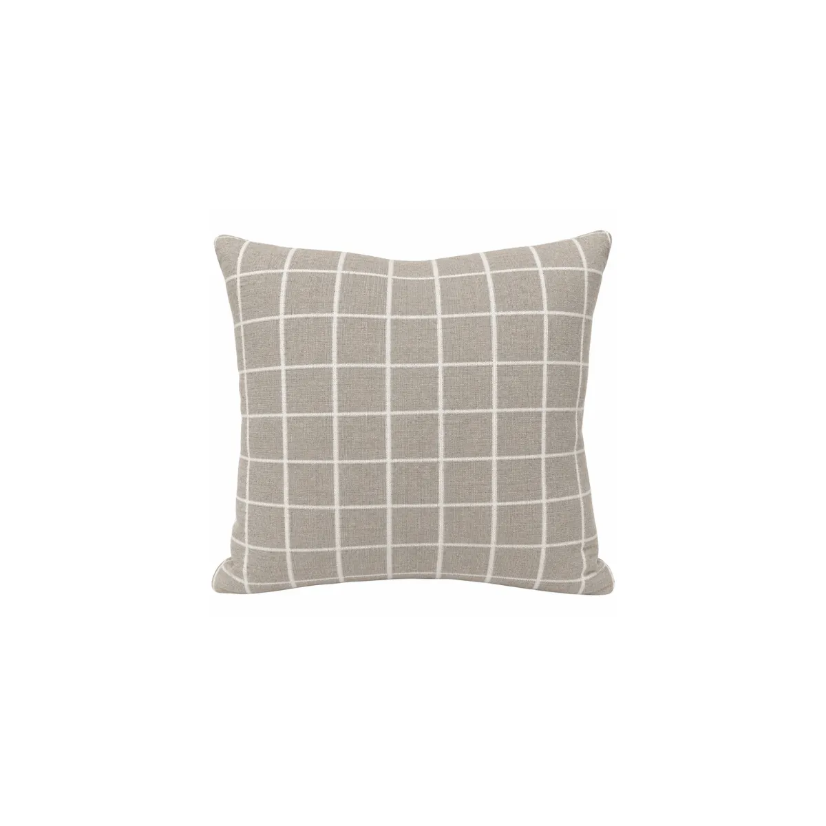 20"x20" THROW PILLOW - TAUPE - WINDOWPANE