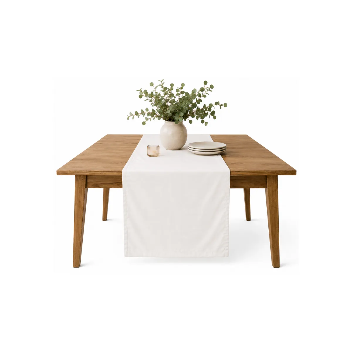 WHITE TABLE RUNNER