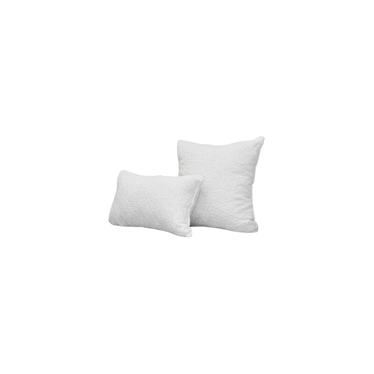 White accent pillow set