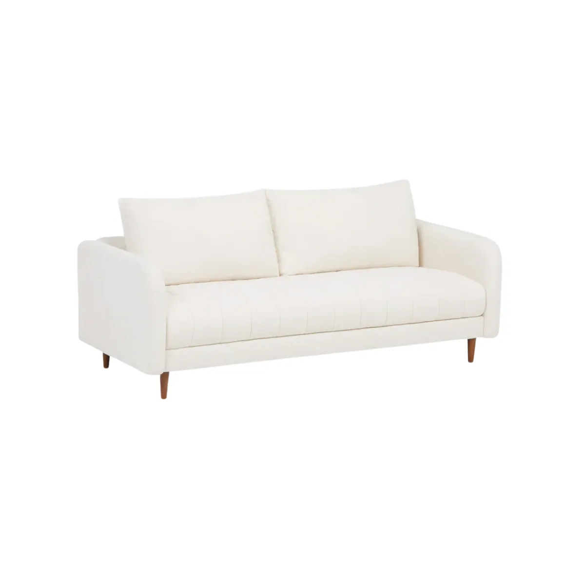 79"W SOFA - CREAM - THREE-SEATER