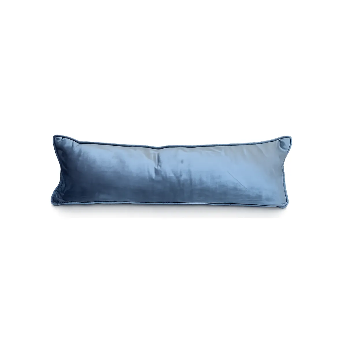 BLUE SUEDE LUMBAR PILLOW