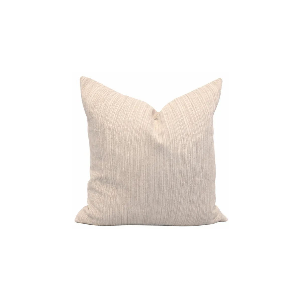 BEIGE LINEAR TEXTURE THROW PILLOW