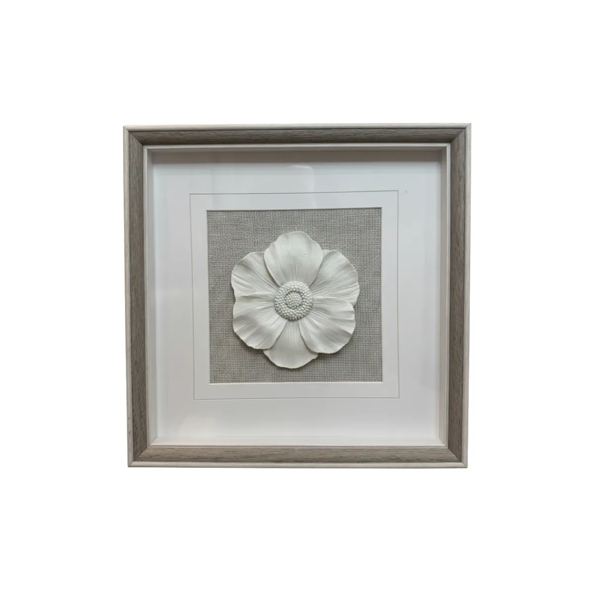 GREY FLORAL PORTRAIT