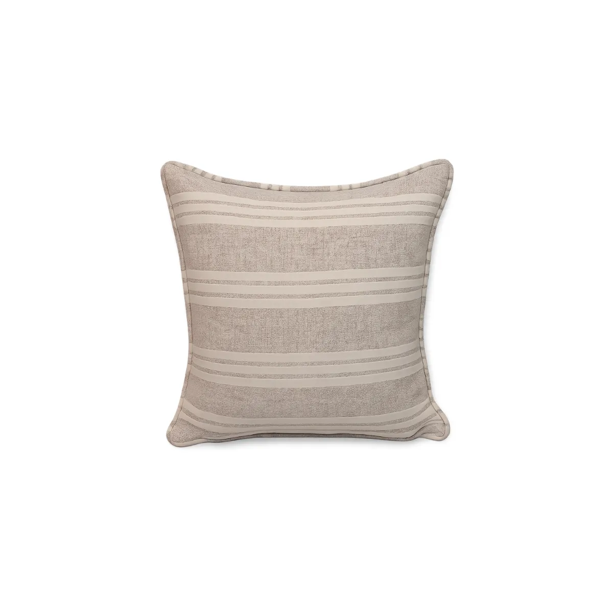 BEIGE AND CREAM THROW PILLOW
