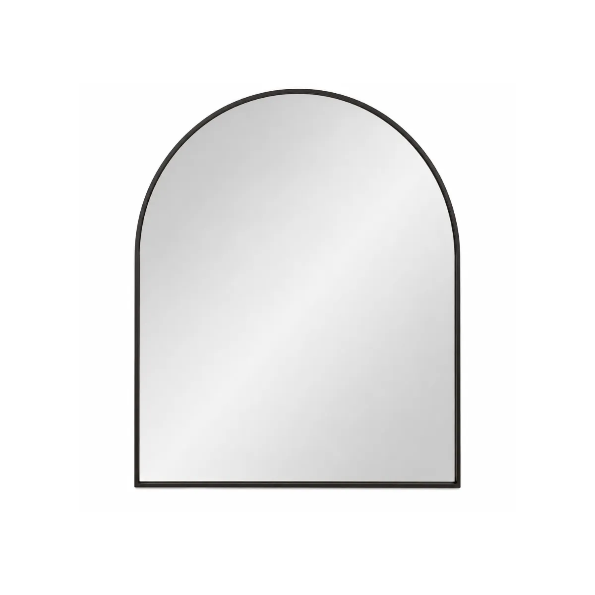 WIDE ARCH MIRROR IN BLACK FRAME