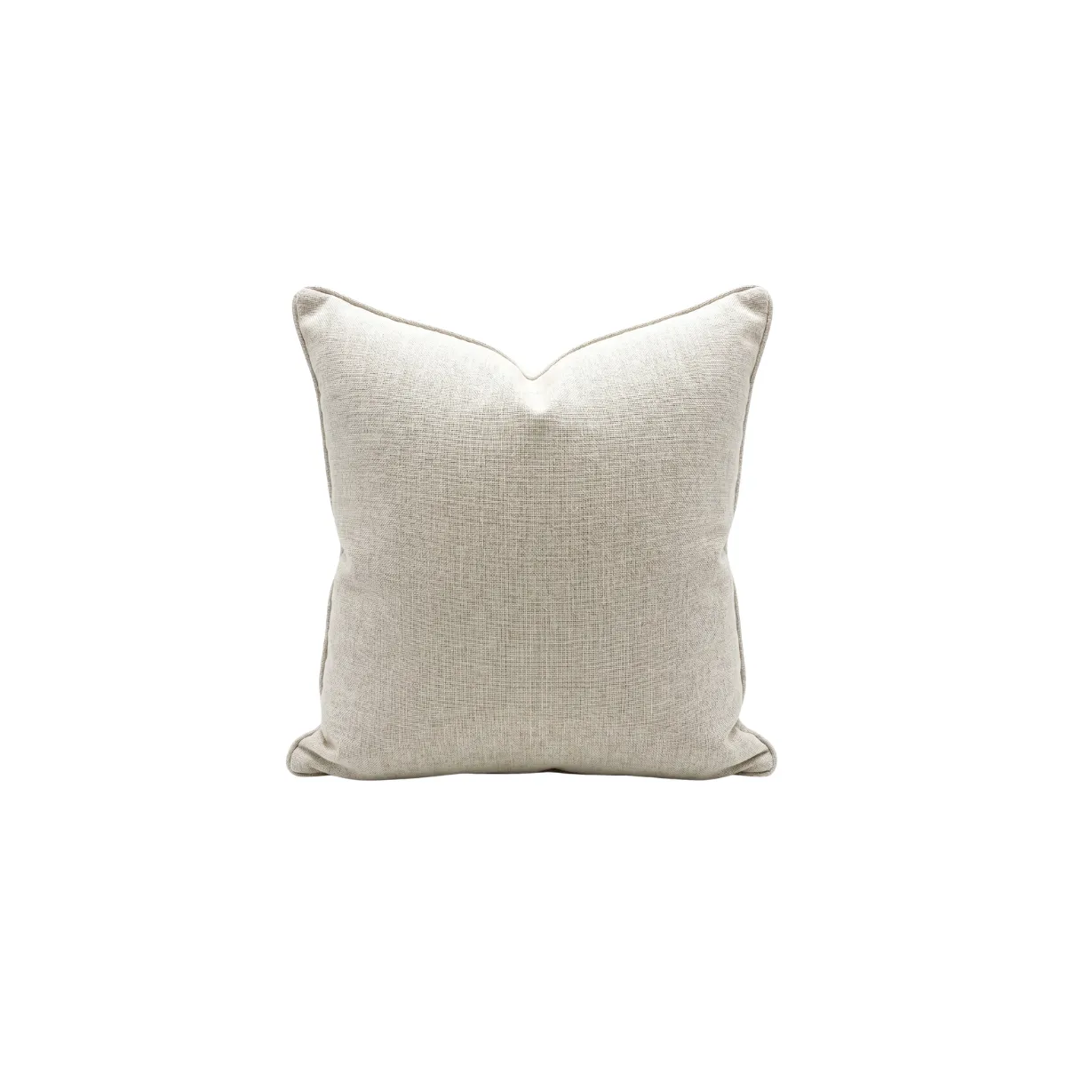 OATMEAL WOVEN THROW PILLOW