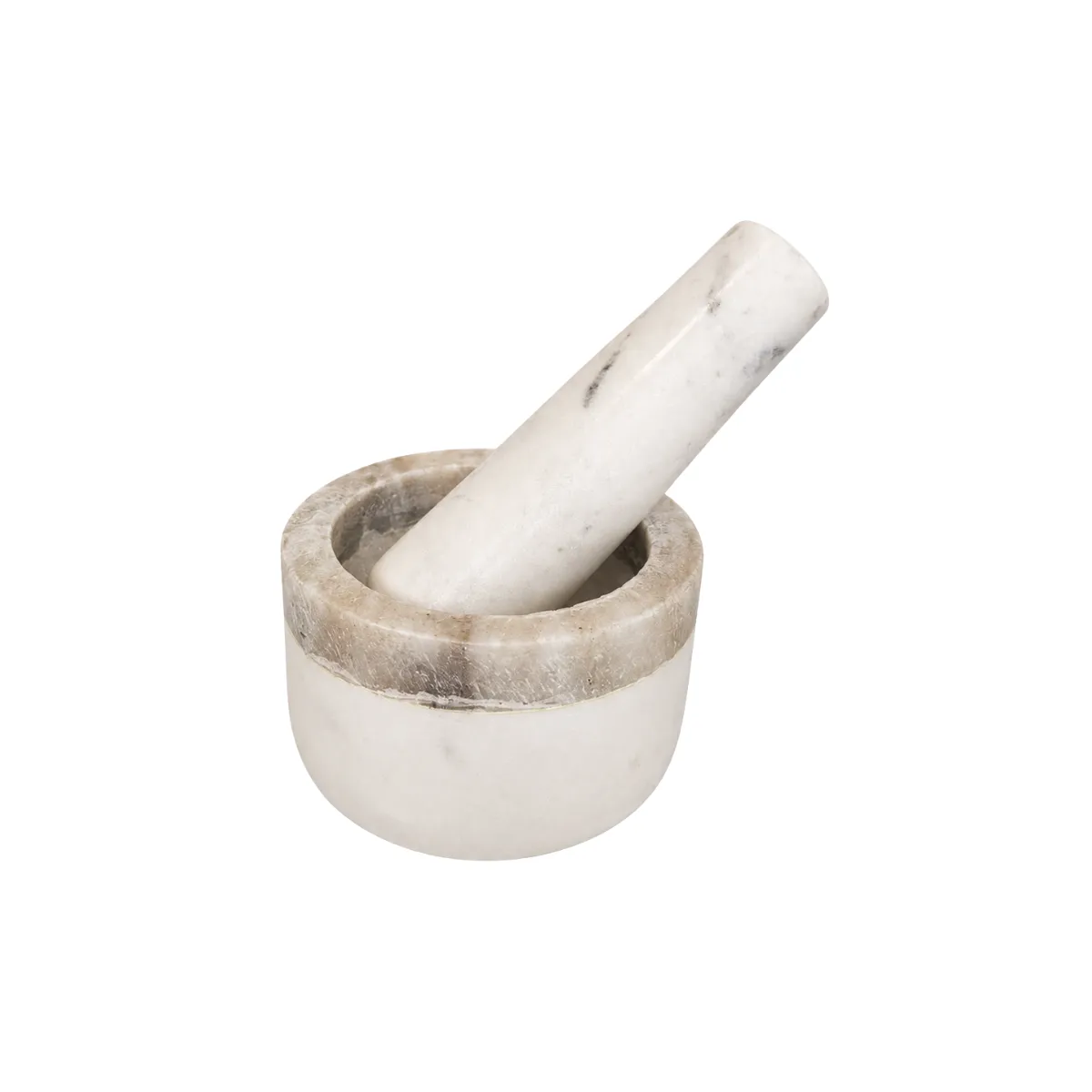 MARBLE MORTAR AND PESTLE SET