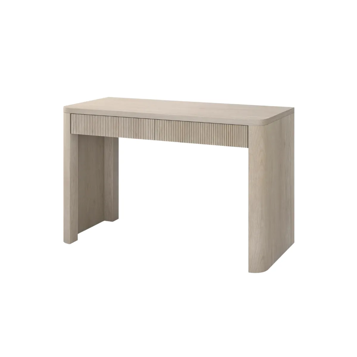 47.5"W DESK - GREIGE - FLUTED
