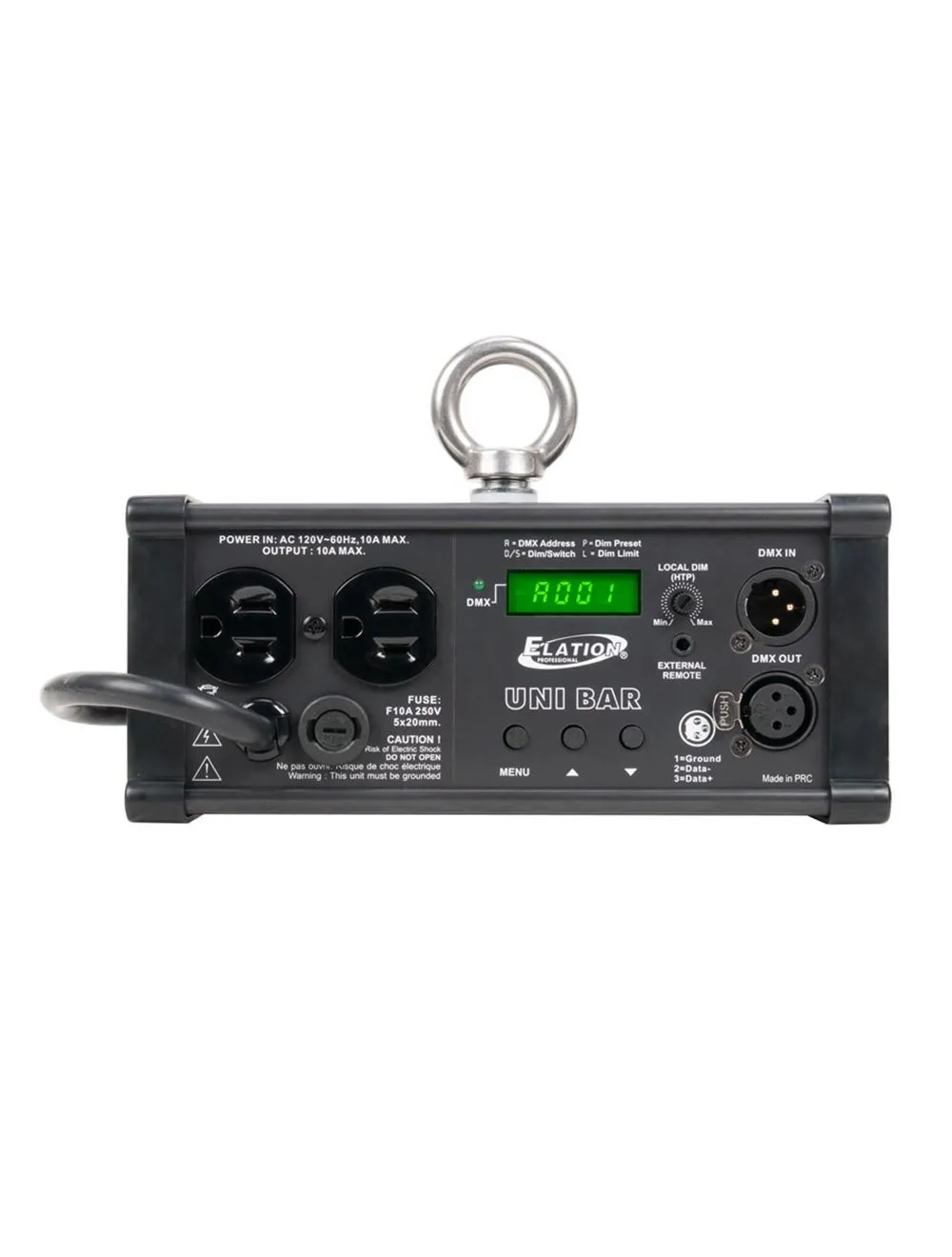Elation Unibar 10A Single channel DMX Dimmer pack