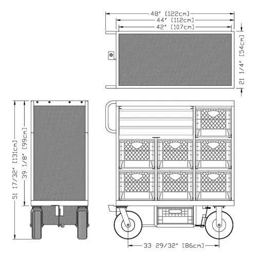 7 Crate Set Cart