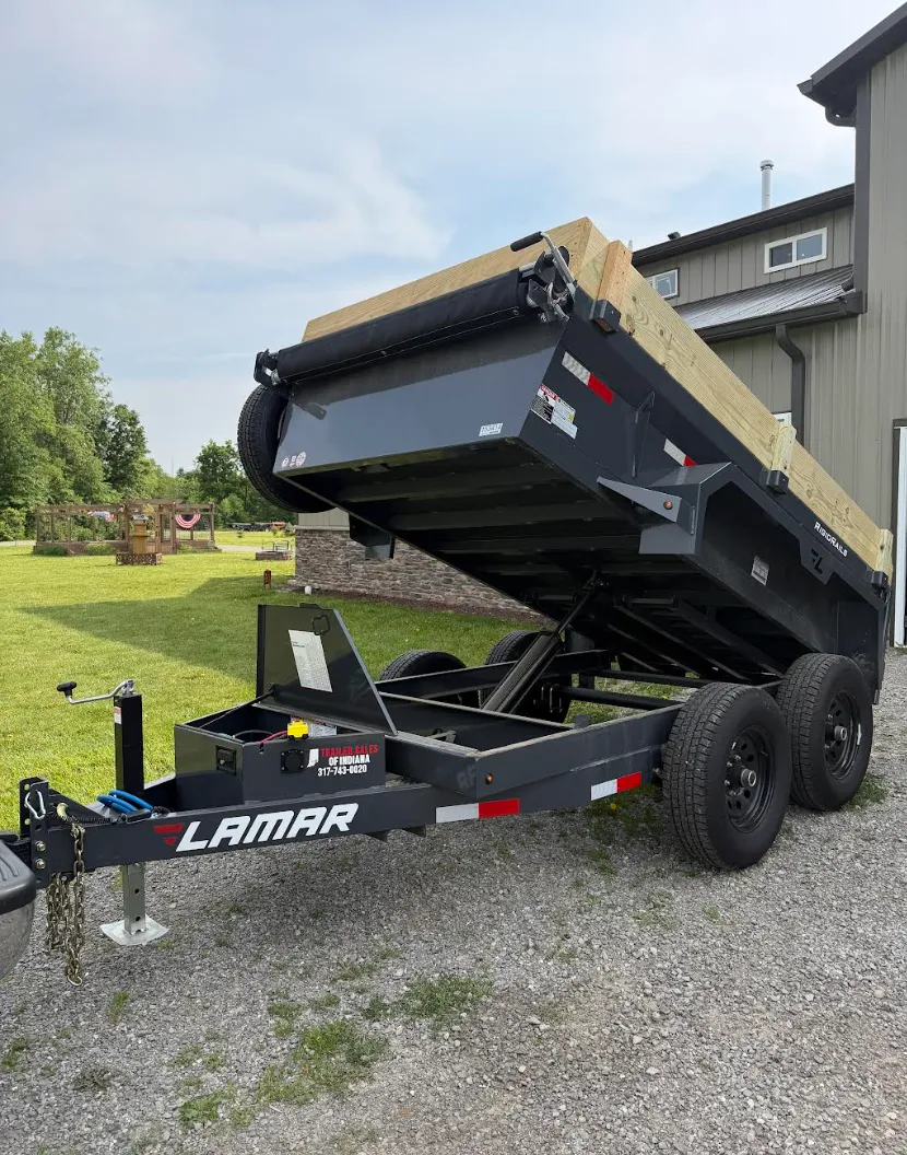 5X10 10K GVWR Dump Trailer with slide out ramps #21