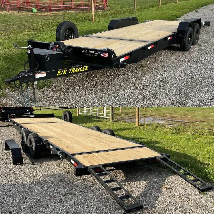 24' 10K Trailer W/ Removable Fenders + Winch