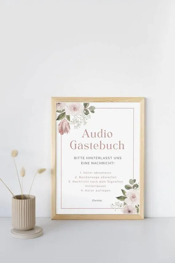 Anleitung Audio Gästebuch