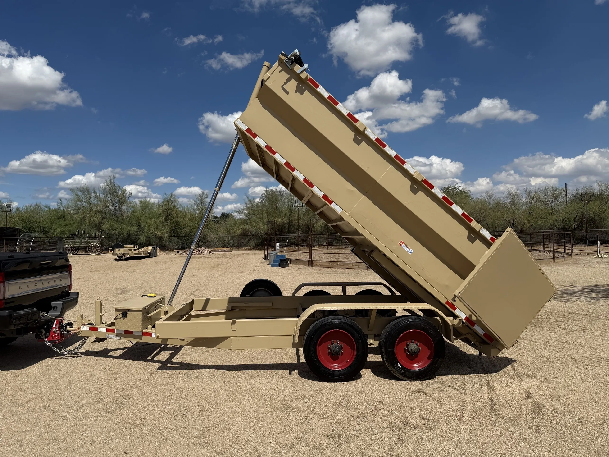 Dump Bed Trailer - 14x7 - 18K GVWR
