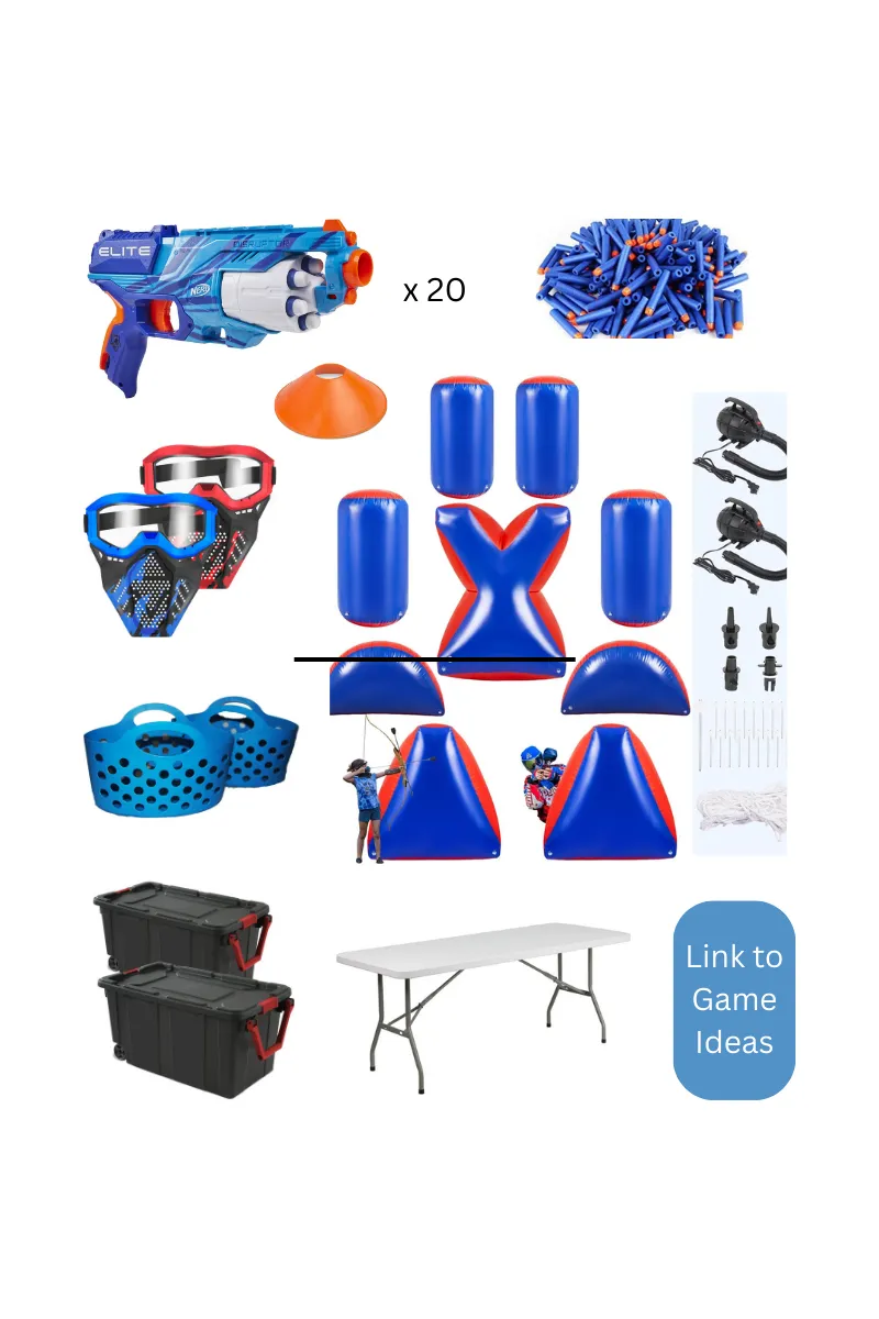 Backyard Nerf Gun Battle Rental Package