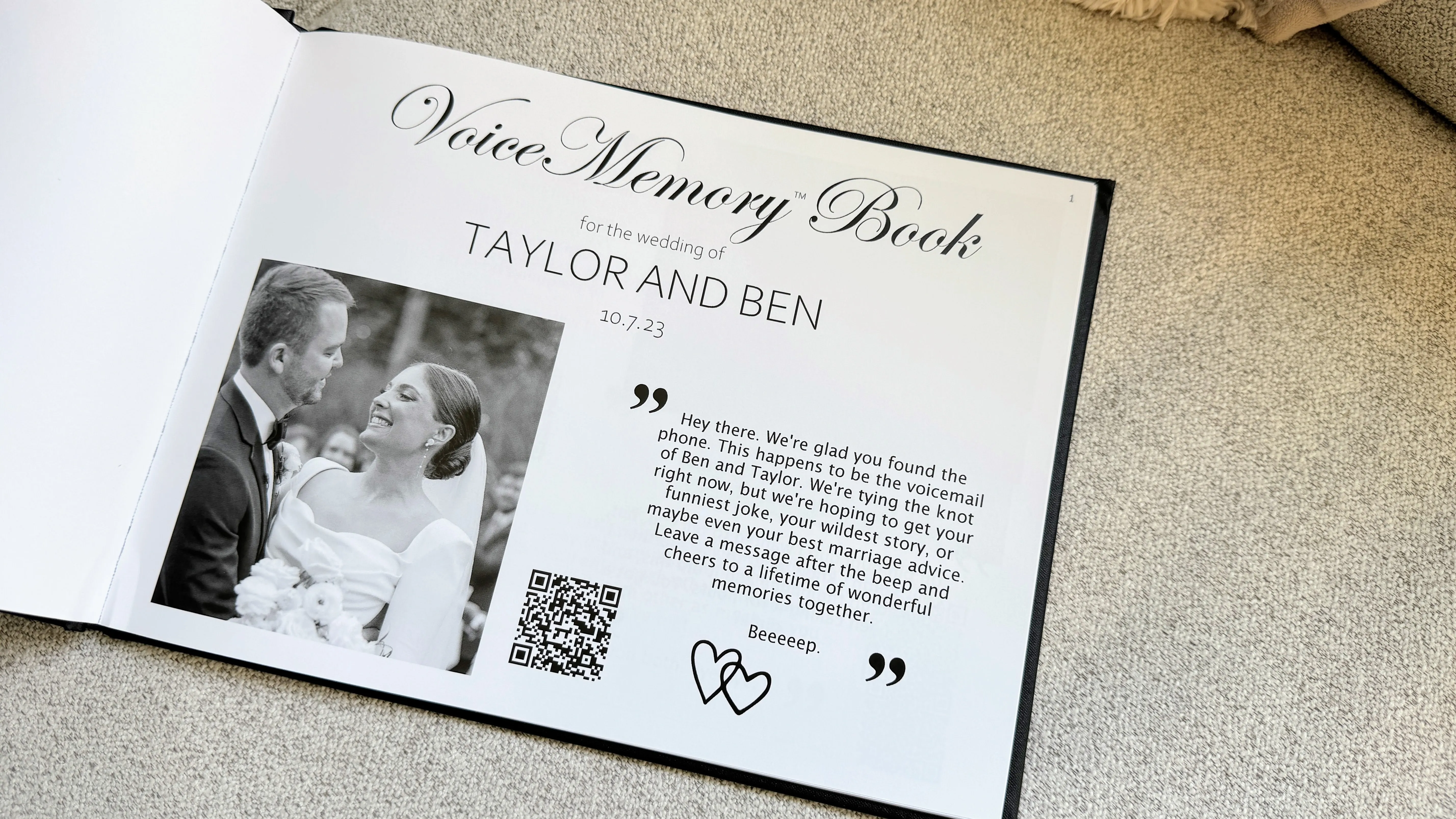 VoiceMemory™ Book + Audio Guestbook Bundle