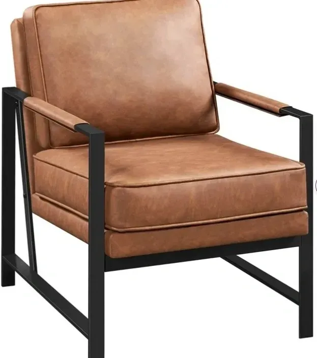 Leather armed chair