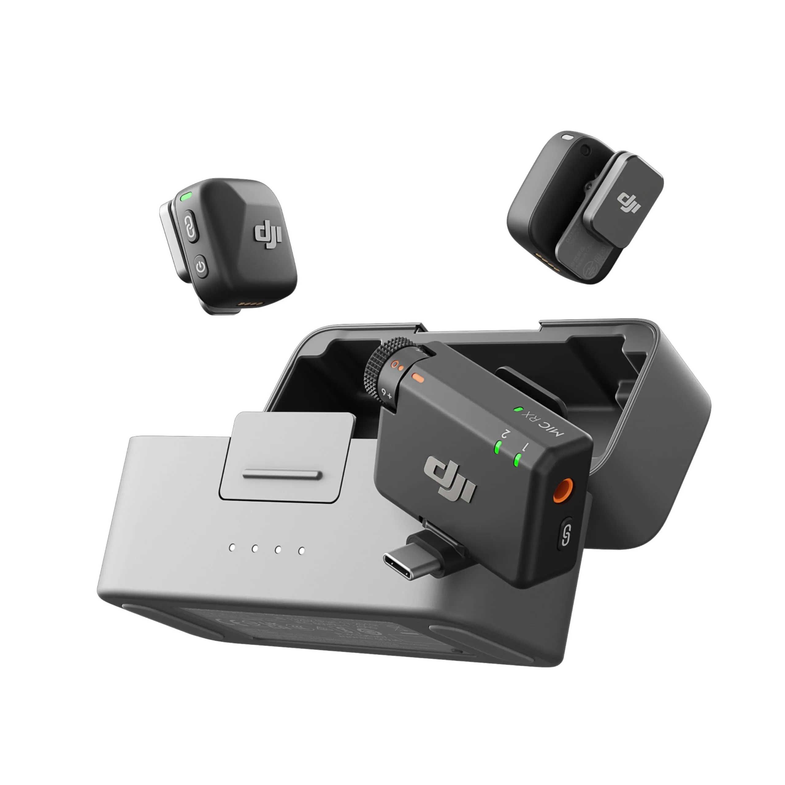 Microfono Corbatero - Kit Wireless DJI MIC Lavaliers (2 TX + 1 RX) 
