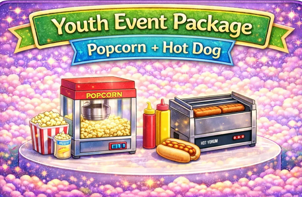 Youth Event Package - Popcorn + Hot Dog