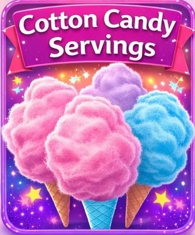 Cottony Candy Cones