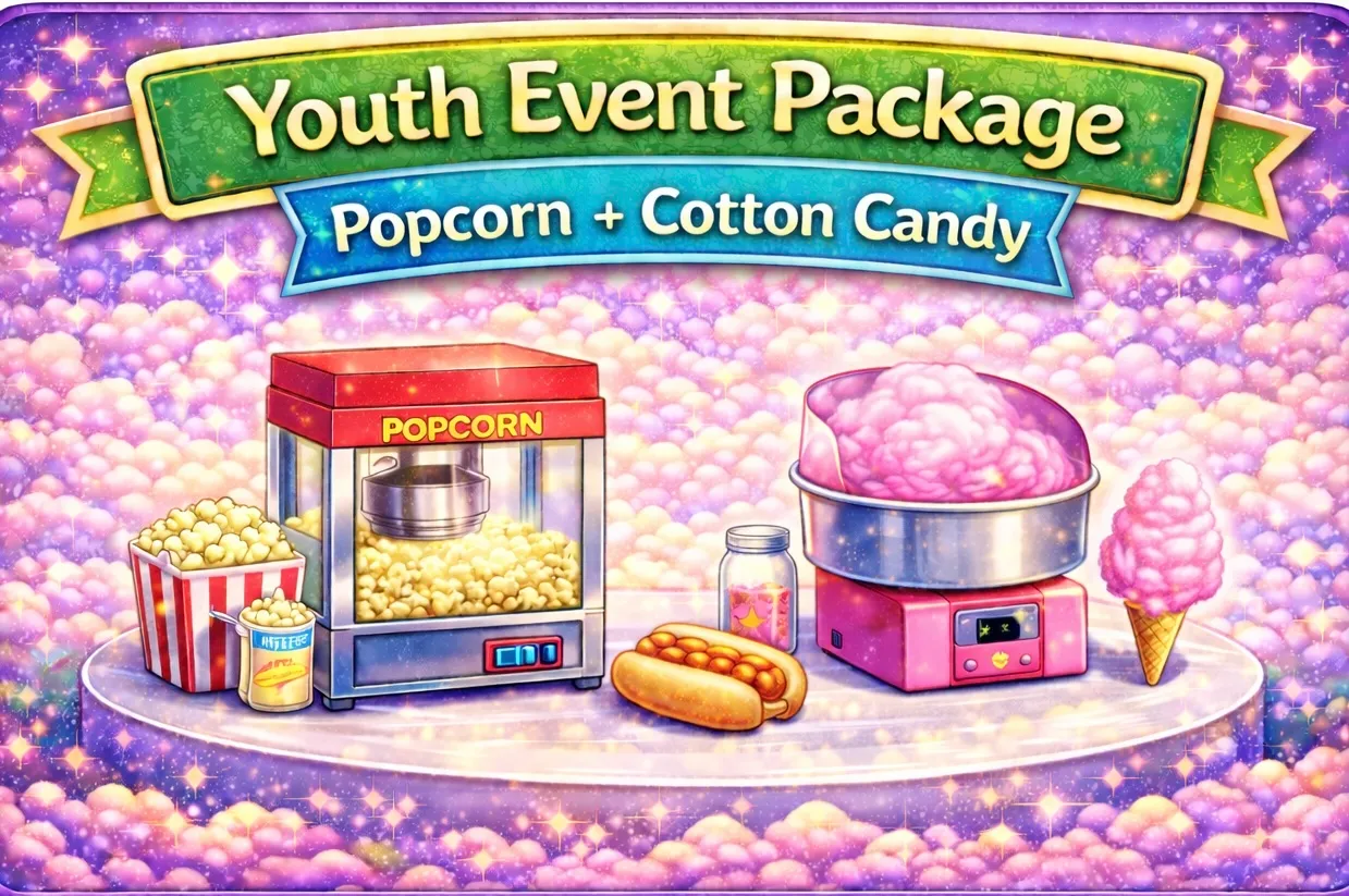 Youth Event Package - Popcorn + Cotton Candy