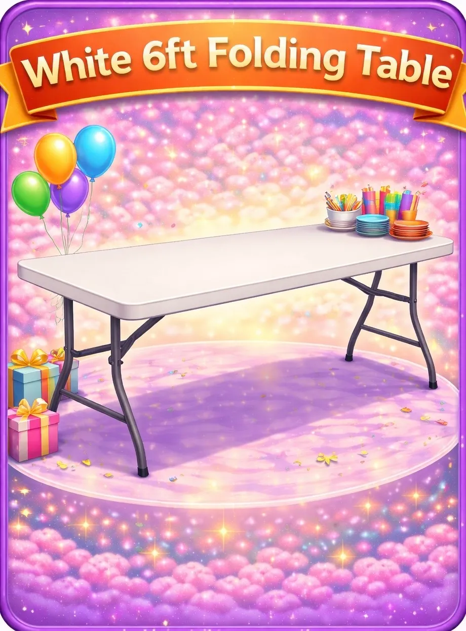 6 ft Table - 4 Hour Rental