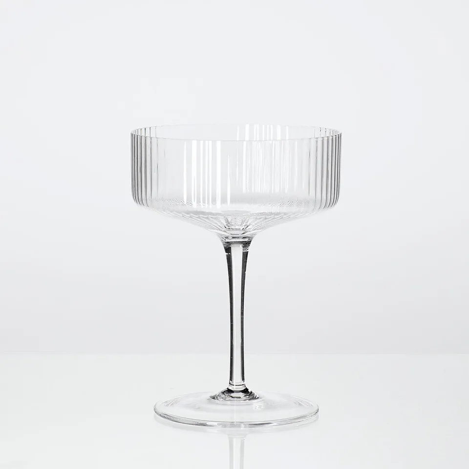6 x Ribbed Cocktail Glass Hire