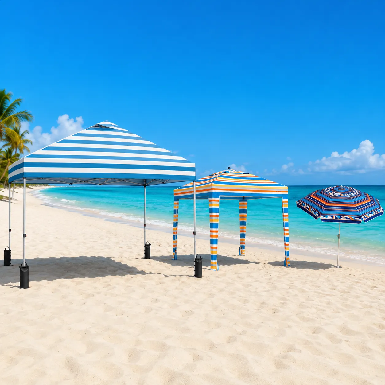Beach Umbrellas & Cabanas & Tents