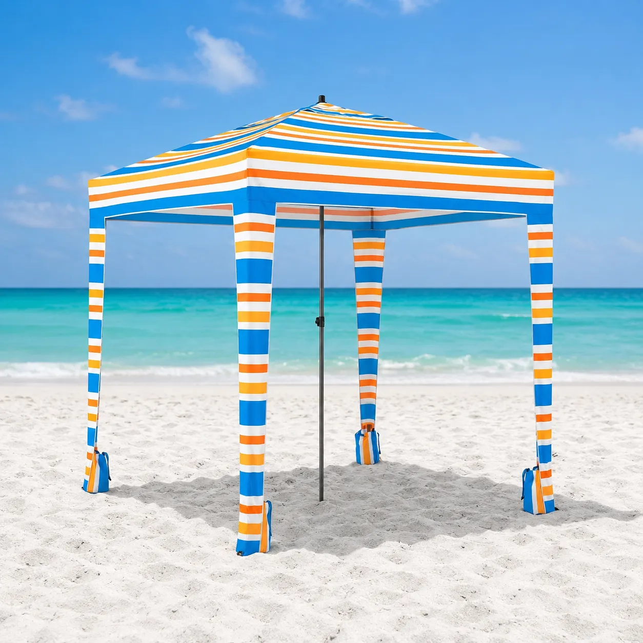 Beach Cabana 6' x 6' | Dolphin King Beach Equipment Rentals