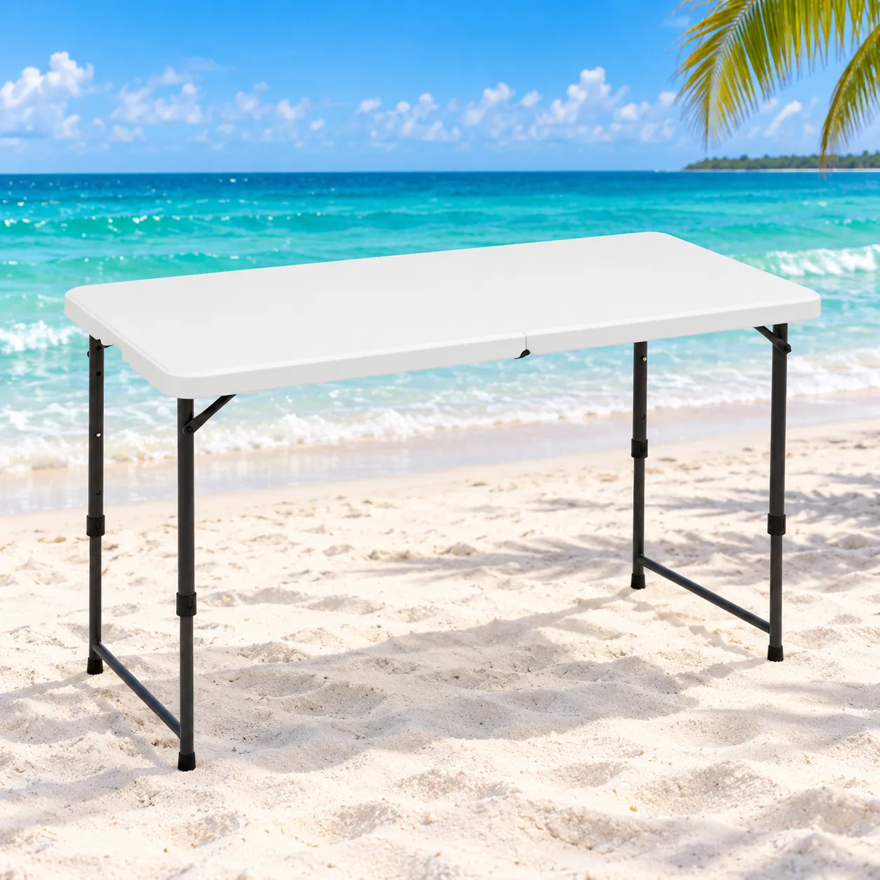Folding Table 4' | Dolphin King Beach Equipment Rentals