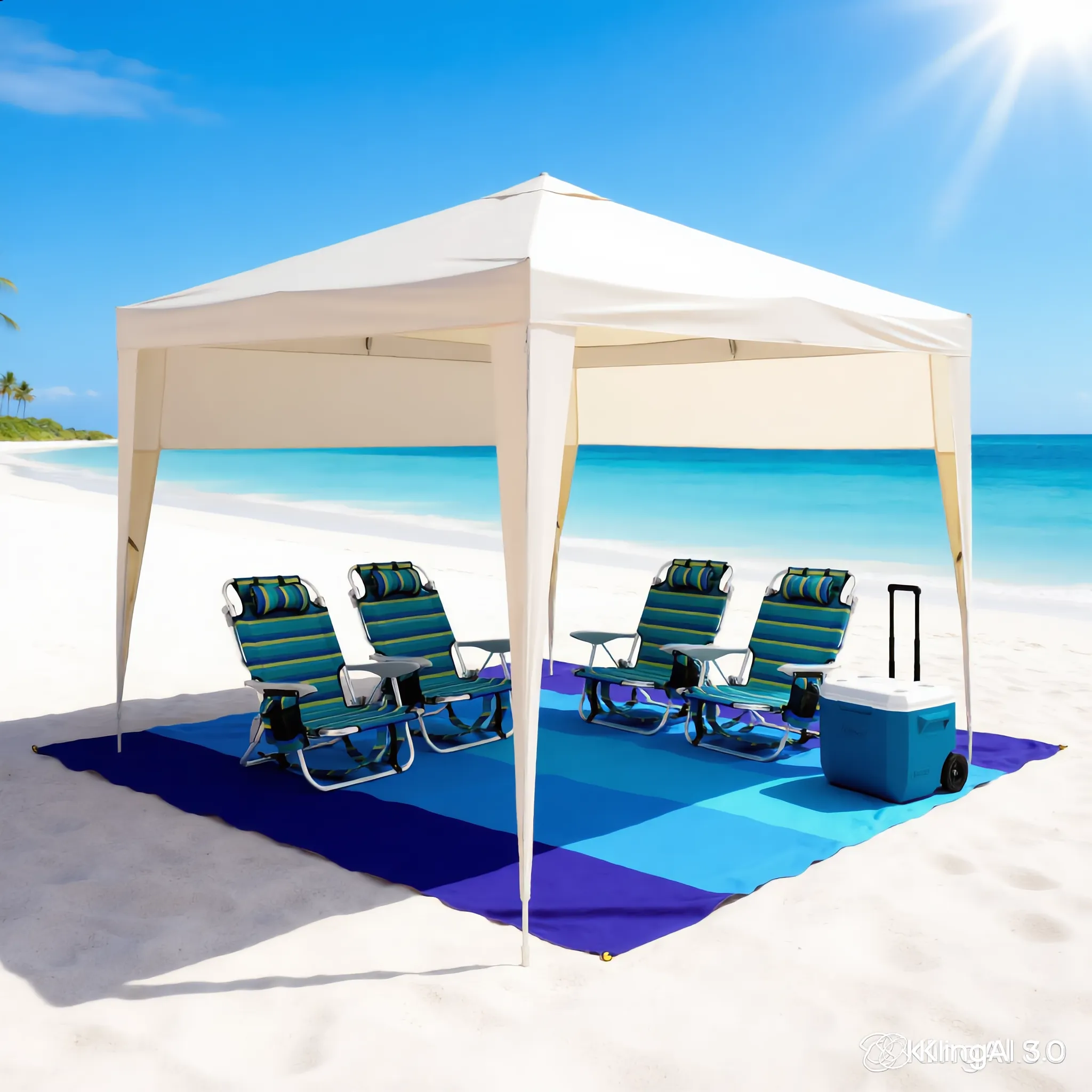 Cabana 6' x 6' Family Beach Bundle