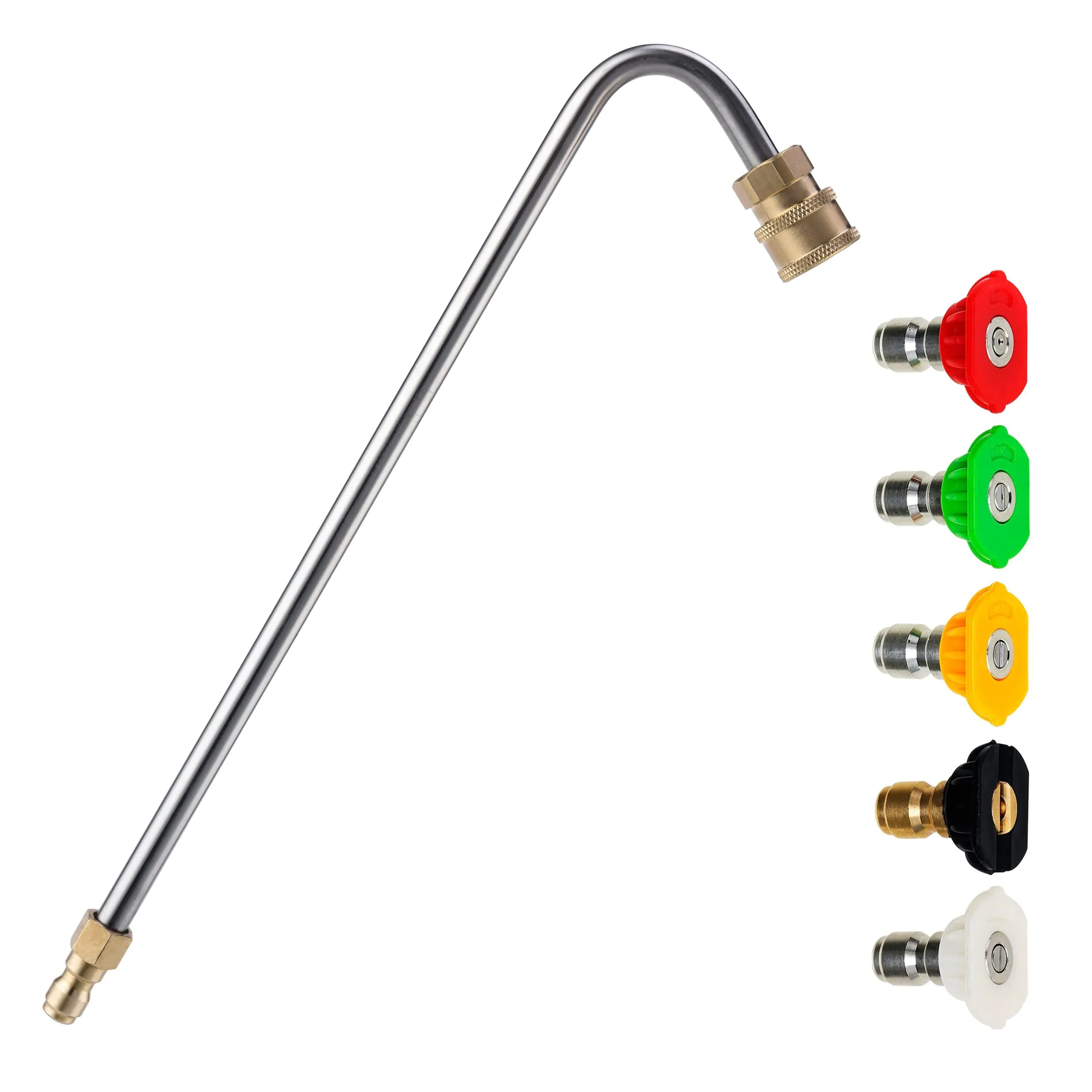 Pressure washer gutter wand