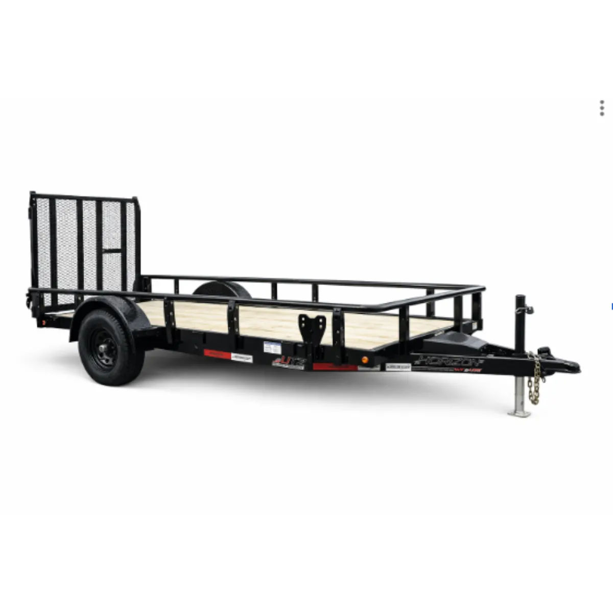 Horizon UTZ 12' x 77" x 22" Bumper Pull Utility Trailer 5.2K