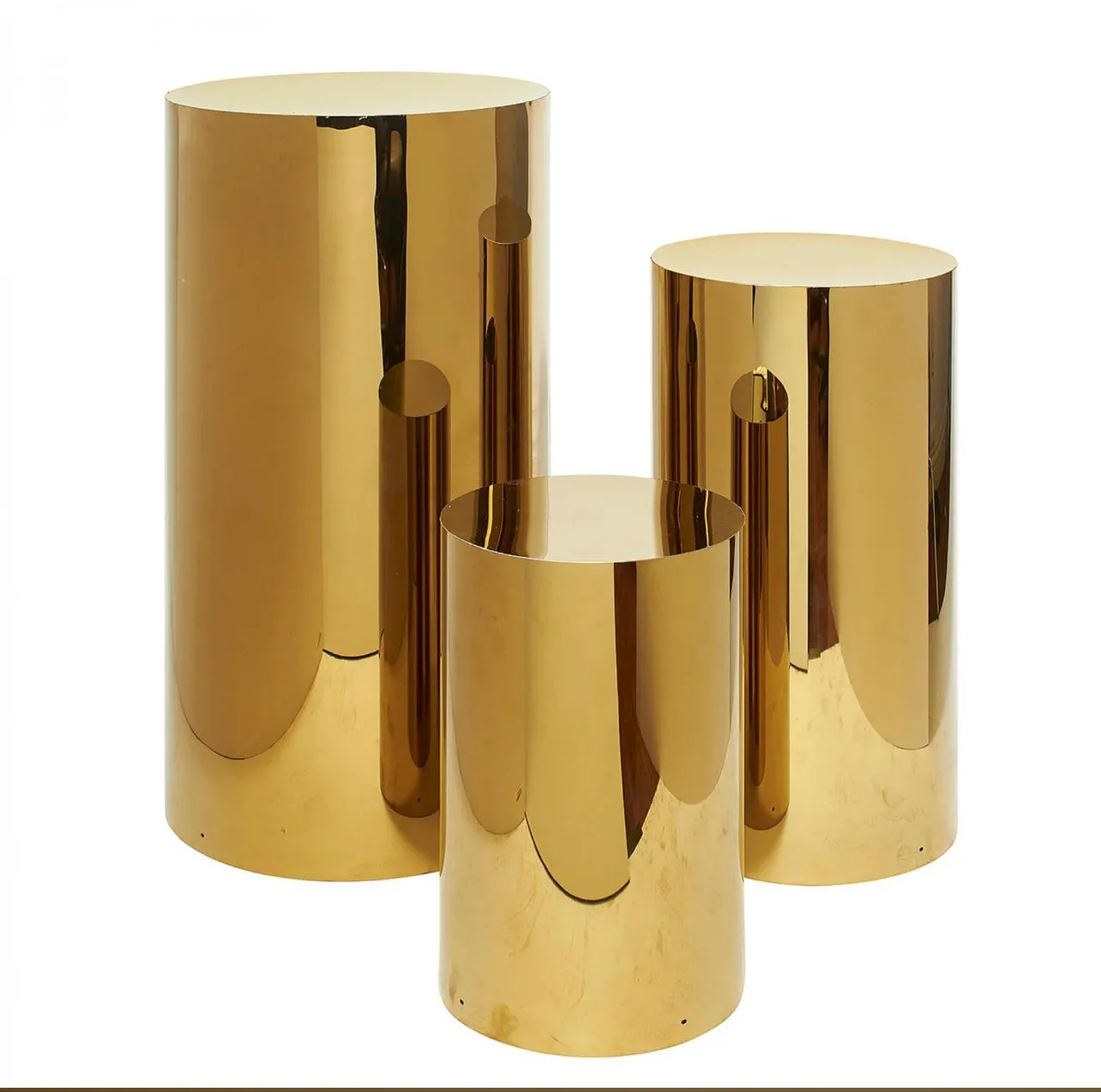 Rose Gold Cylinder Pedestals