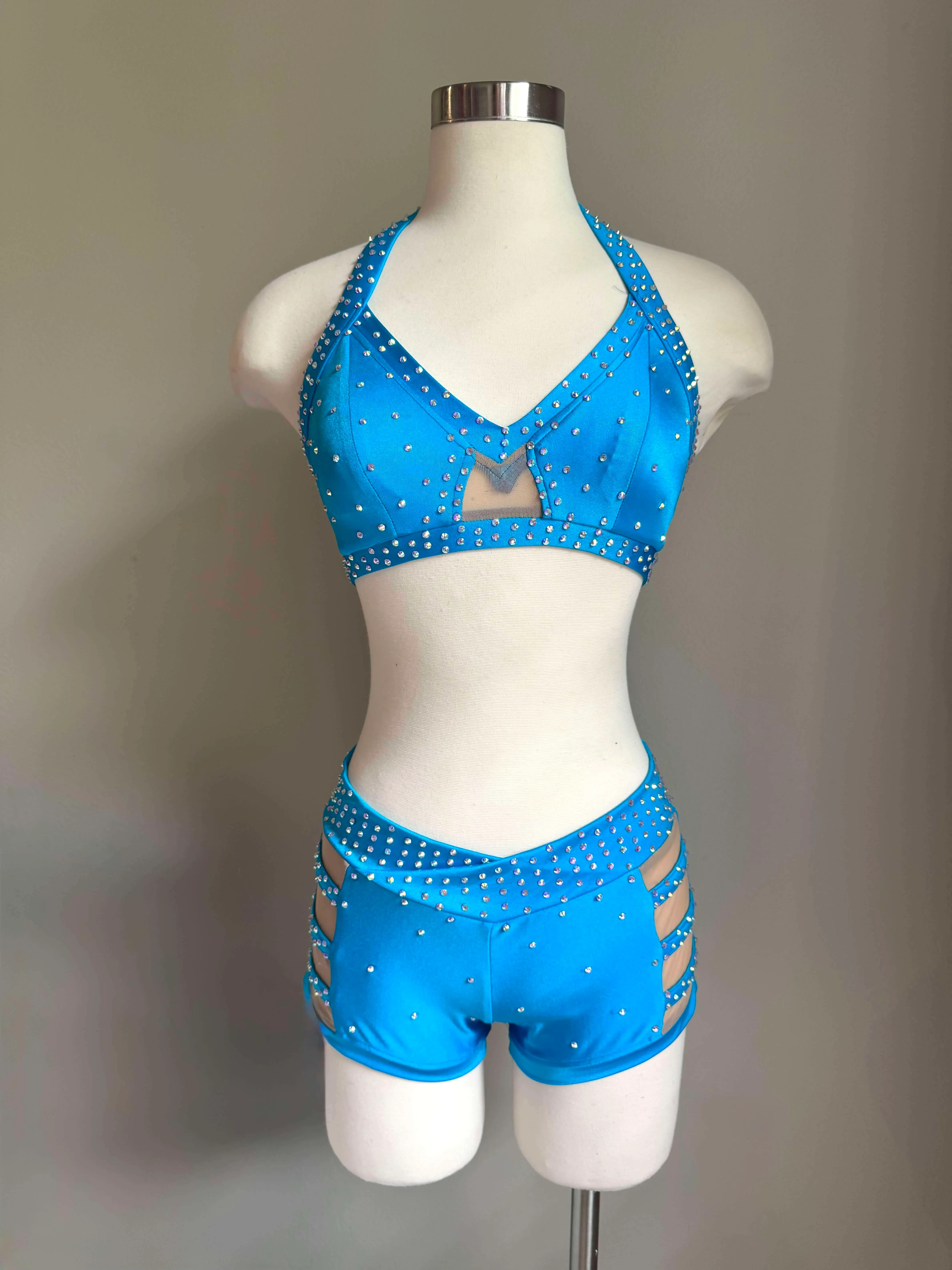Turquoise Mesh Detail Audition Set - Small/Medium