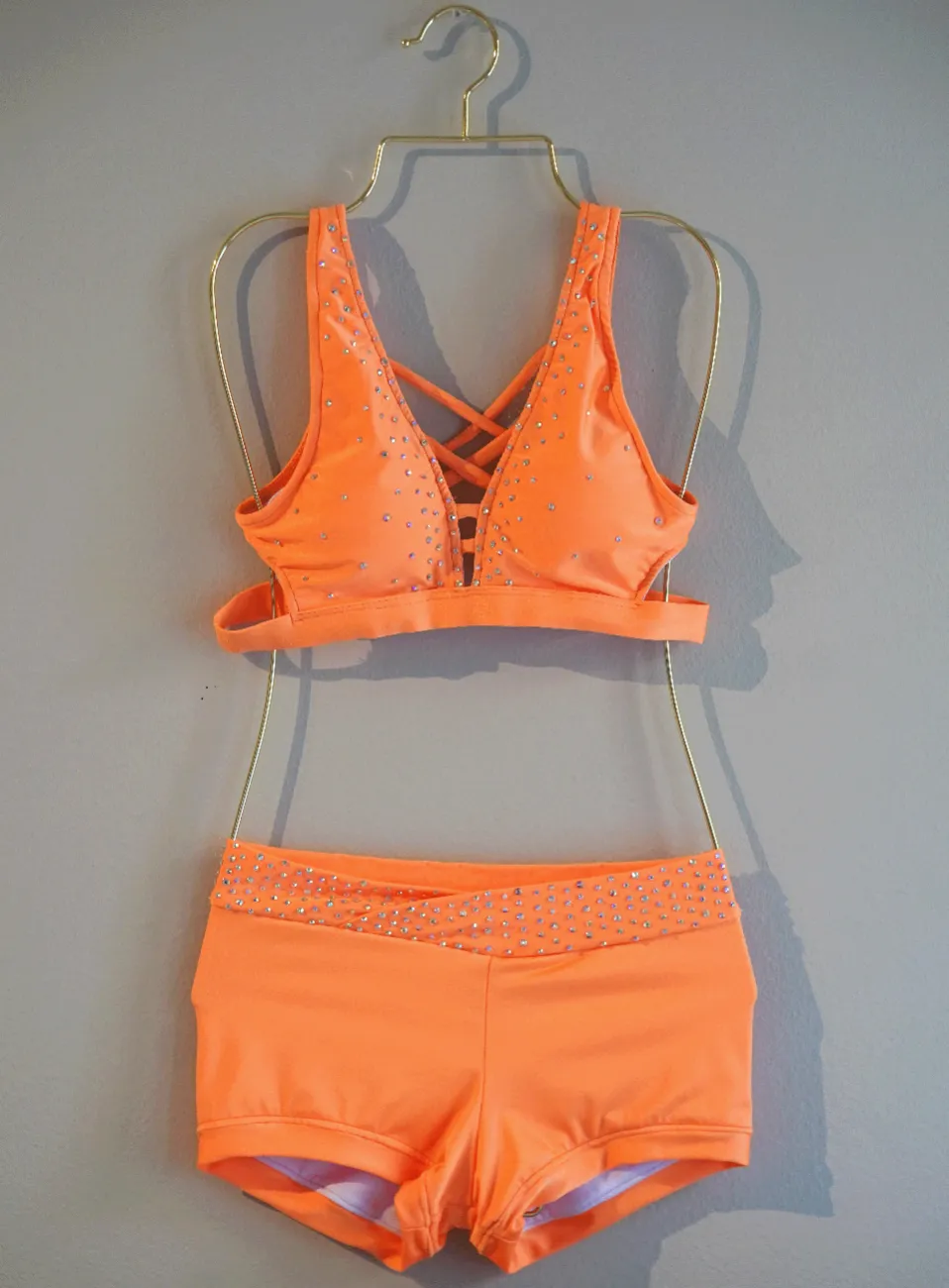 Neon Orange Side Cutout Audition Set - Small
