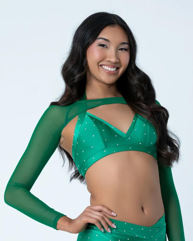 Emerald Sweetheart Halter Top - Medium
